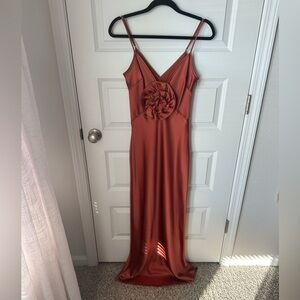 Gianni Bini Rust Wedding Dress